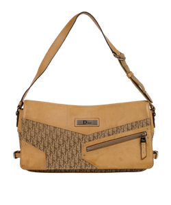 Vintage Trotter Shoulder Bag, Canvas, Beige, BOB0043, 2*